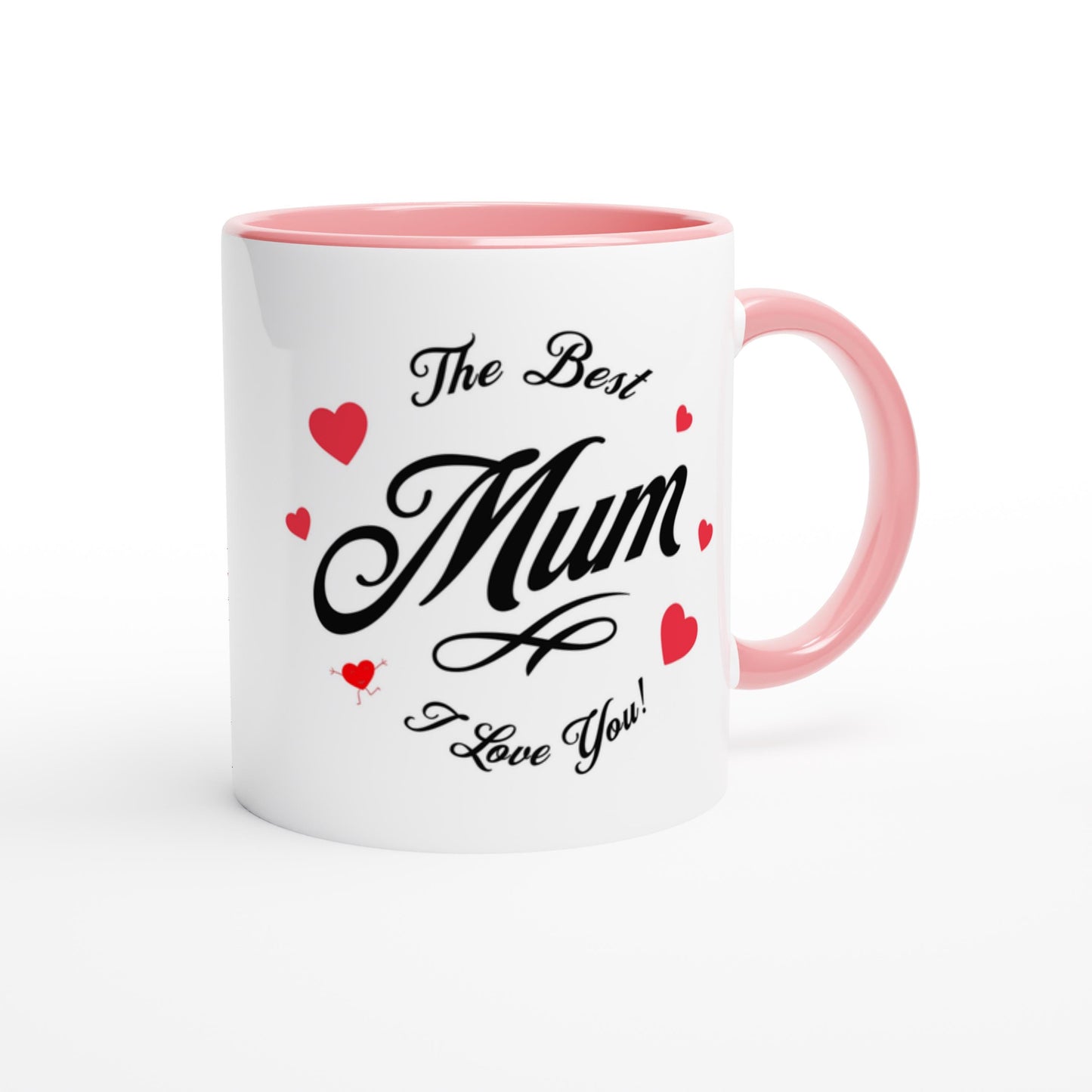 Custom Pet Mug with 'Best Mom' Mothers Day Quote or 'Best Dad' Fathers Day Gift, Personalized Dog or Cat Heart Photo Mug, Ceramic Coffee Cup