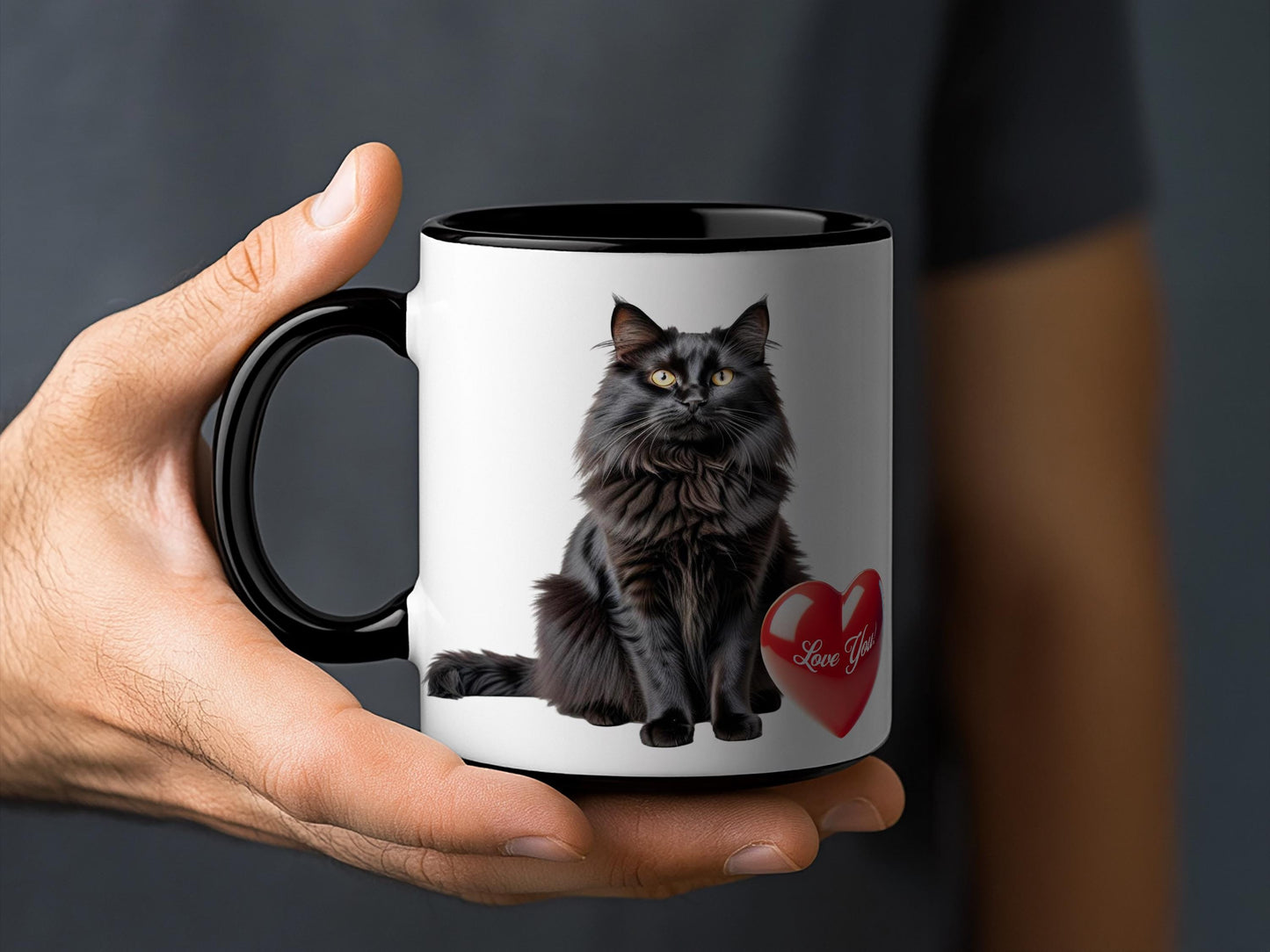 Custom Pet Mug with 'Best Mom' Mothers Day Quote or 'Best Dad' Fathers Day Gift, Personalized Dog or Cat Heart Photo Mug, Ceramic Coffee Cup