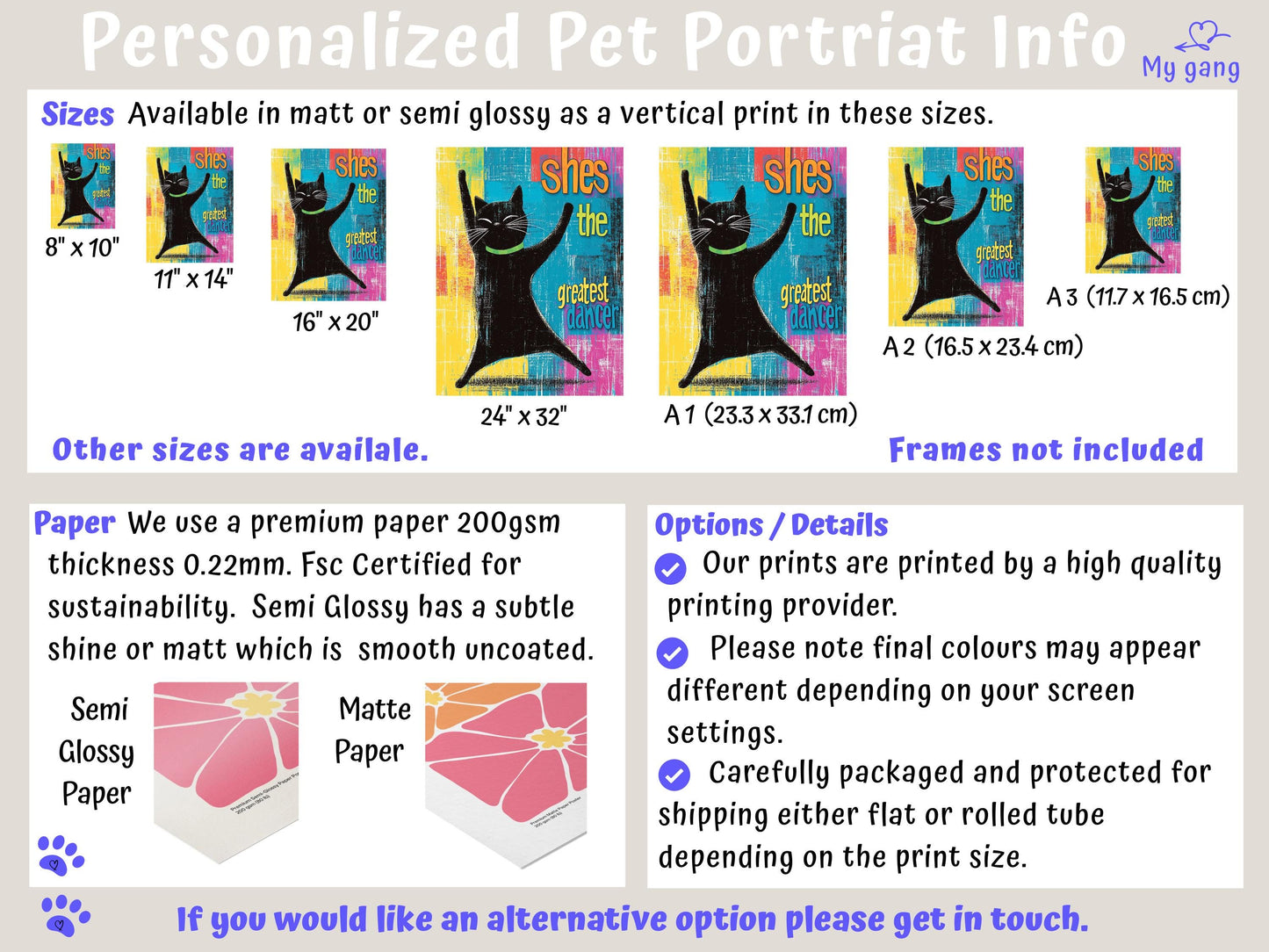 Cat Wall Art, Colourful Black Cat Print Disco Dancing, Fun Kitchen Decoration, Unique Home Decor Cute Cat Poster Gift for Animal Lovers