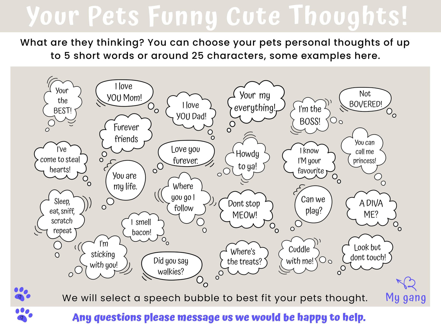 Customized Pet Pillow from Photo + Name + Cute Fun Quote, Personalized Portrait Cushion, Unique Cat Dog Personalities Pet Lover | Owner Gift